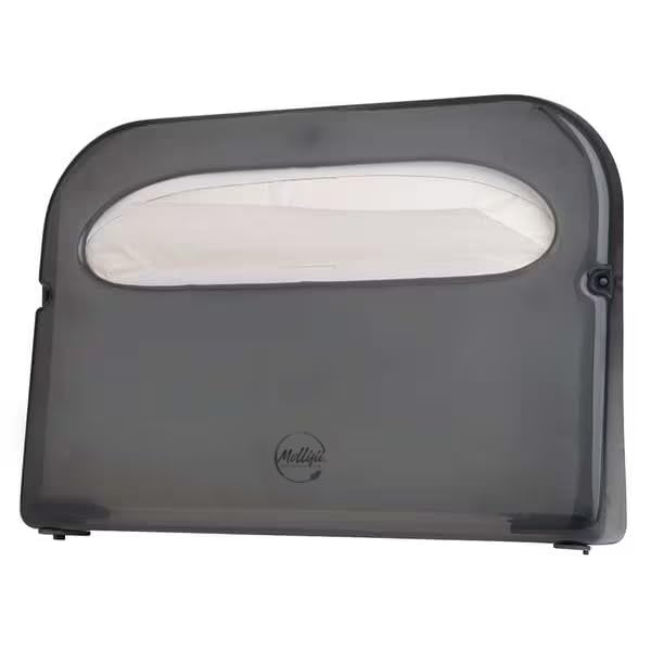 Toilet Seat Cover Dispenser, 1/2 Fold, 500 Cover Capacity, Wall Mount, Plastic, Smoke, Mfr: 22LC68-A