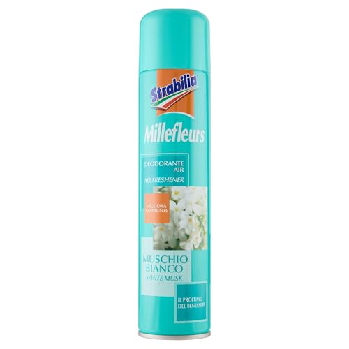 Strabilia Millefleurs Deodorante per Ambiente, Fragranza Muschio Bianco - 300 ML