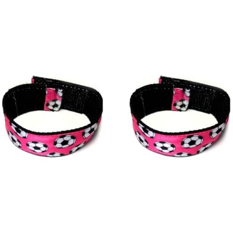 Soccer Sleeve Scrunchies Pink (pair) from the ORIGINAL USA inventor, Soccer sleeve holders Soccer sleeve ties,Flexers, Soccer Gift, over 8 million sold Cover