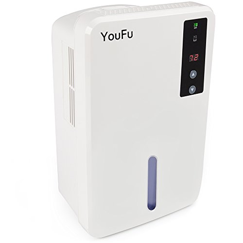 Dehumidifier, 1500ml Tank Powerful Thermo-Electric Intelligent Dehumidifier for Home, Quietly Gathers Up to 400ml - Great For bedrooms, bathrooms, RV, Laudry or basements Approx 1200 Cubic Feet