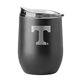 Logo Brands Tennessee 16oz Black Etch Powder Coat Curved BEV