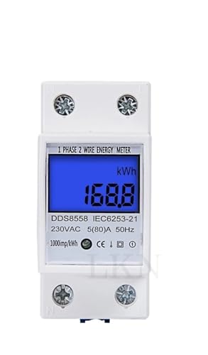 Compteur de kWh d'électricité pour identifier les appareils énergivores sur rail DIN