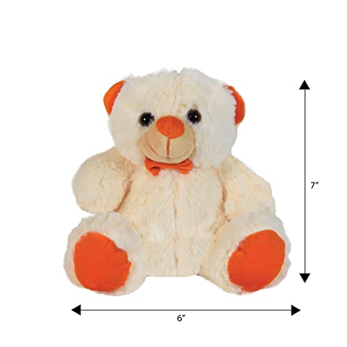 Image of Ultra 07 inch Jolly Teddy Bear Fully Stuffed Soft Plush Toy for Kids in Cream Animal Toy Gift Birthday Anniversary Christmas Diwali | Home Decore