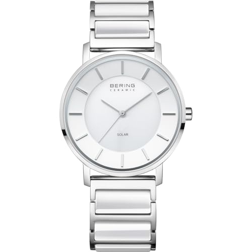 BERING Damen Uhr Solar Movement - Solar Collection mit Edelstahl und Saphirglas 19535-754 - Wasserdicht: 3 ATM