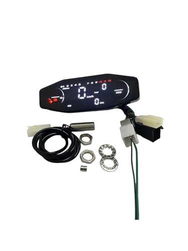 Compteur de vitesse digital moto universel 12V odomètre jauge KR200