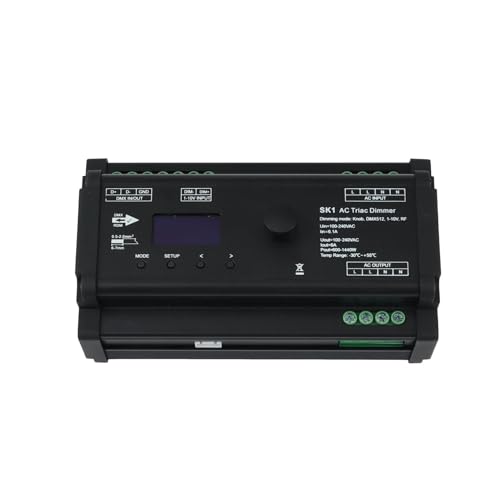 Variateur AC Triac SK1 OLED 100-240V avec décodeur DMX RDM et contrôleur RF 2.4G