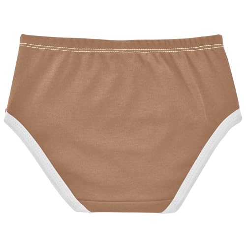 Joisal Pattern Girls Underwear Toddlers 2t Cotton Panties for Girl Brown Khaki Kids Undies Briefs2