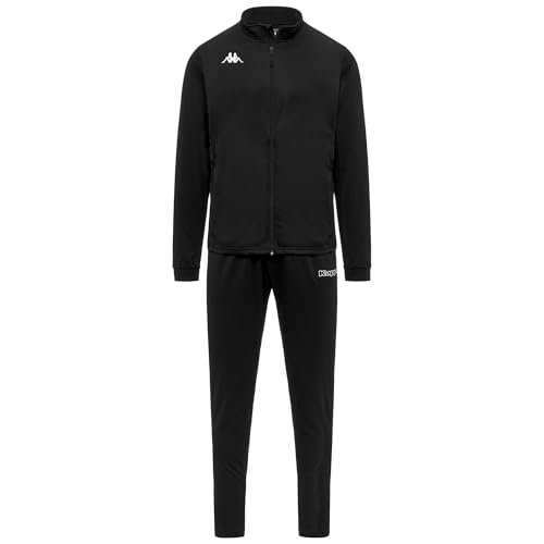 Kappa - Salcito TKS, Tuta da Uomo, Nero/Bianco, M