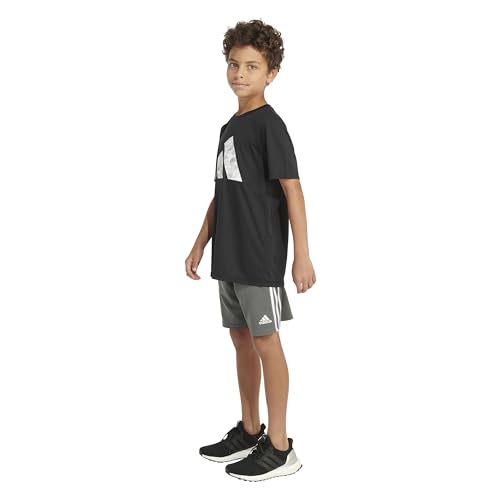 adidas Boys' Moisture-wicking Athletic T-shirt Bos Ghost Logo Short Sleeve - Image 6