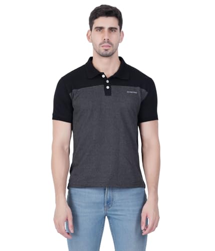 Image of Men's Trendy Color Blocked Regular Fit Polo Shirts (SizeS-3XL)
