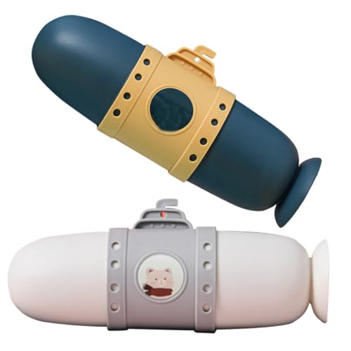 2 Pezzi Portaspazzolino Portatile Da Viaggio Scatole Portaoggetti Per Spazzolini Da Denti A Forma Di Sottomarino