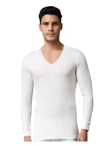 Image of Noble Monk Men's V - Neck Thermal Vest | Full Sleeves | Regular Fit