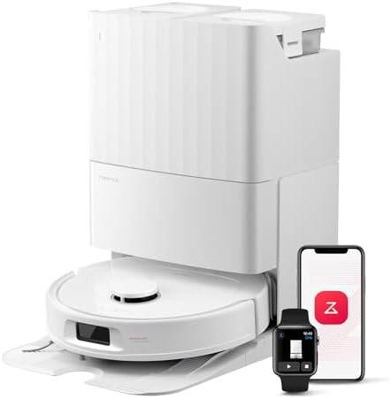 roborock QV 35S Robot Aspirateur, 10 000 pa d'Aspiration, Double ...