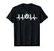 Hunde Katzen Pfoten Herzlinie Hundepfote Shirt T-Shirt