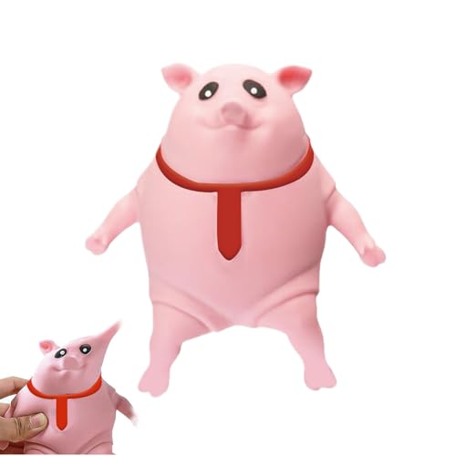Cerdito Juguete para Apretar, Linda Pelota De Cerdo Juguete Antiestrés para Niños Y Adultos, Divertidos Squeeze Juguetes Estirables para Uso En La Oficina, Escuela Y El Hogar