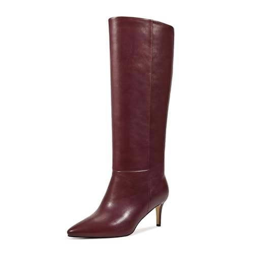 Image of wetkiss Knee High Boots - Pointed Toe & Kitten Heel & Side Full Zipper