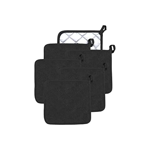VEIKERY Cotton Oven Pot Holders Set Cover