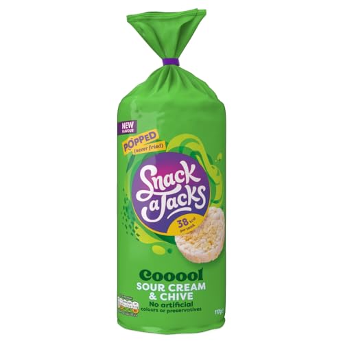 Snack A Jacks Jumbo Sour Cream & Chive Sharing Rice Cake Crisps 117g