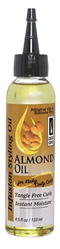 Doo Gro Aceite de Almendras para Rizos Kinky Coily Curls 4.5Oz (Paquete de 3)