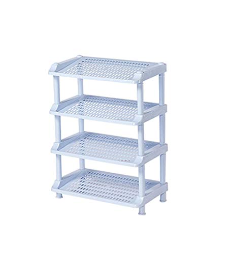 XLEVE La Rejilla for Zapatos compacta y Funcional de 4 Niveles se Adapta a Espacios Estrechos y Tiene 8 Pares de Zapatos fáciles de ensamblar sin