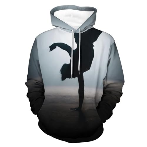 Sweat à capuche manche longue UMENG le pull unisexe pour bouger librement