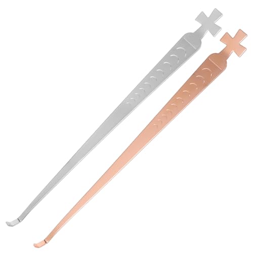 LALAFINA 2pcs Candle Wick Dippers Easter Cross Design Stainless Steel Wick Hook Candle Extinguisher Aromatherapy Candle Wick Dipper for Putting Out Candle Flame
