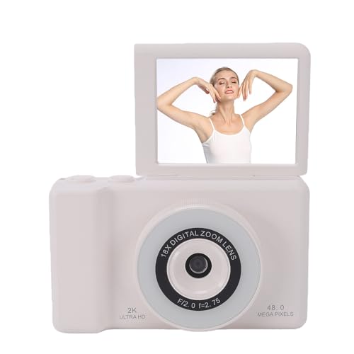 Appareil photo numérique 2K avec autofocus précis et zoom puissant 18X blanc