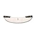 American Metalcraft PKR20 Stainless Steel Rocker Pizza Knife with Black Handles, 20-Inch Blade