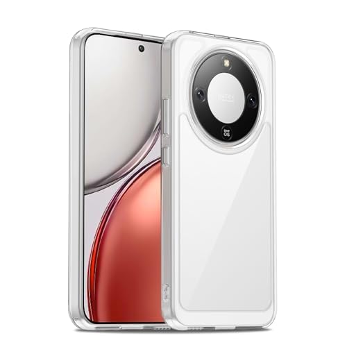 Liisooka Case for Honor Magic 8 Lite, Military Grade Drop Protection Phone Case, Yellowing Resistant, Anti-Scratch Hard PC Back, Shockproof Hard Ultra-Thin Protective Cover, Clear