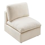 VANOMi Modern Upholstered Middle Module for Modular Sectional,Sectional Sofa Couch Accent Armless Chair, Chenille