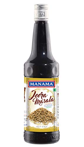 Image of Manama Jeera Masala Syrup | Fruit Mixer for Mocktails, Cocktails, Drinks, Juices, Beverages | Non Alcoholic Mix 750ML Bottle