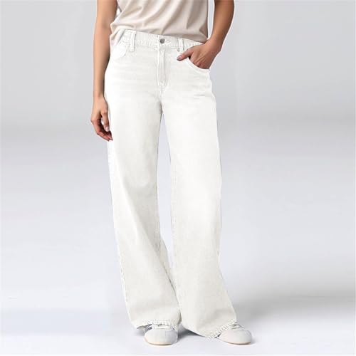 Women's Wide Leg Jeans High Waisted Baggy Denim Pants with Stretch, Straight Leg Loose Casual Trouser Y2K Style2