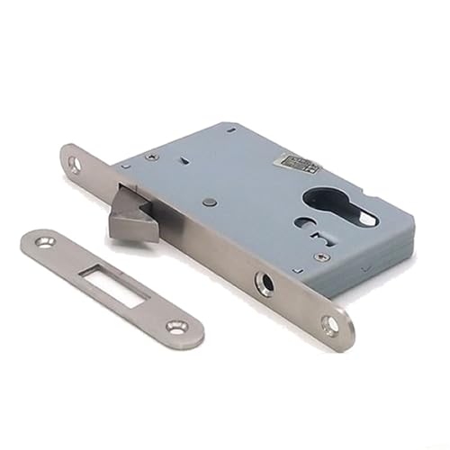 Serrure pour porte coulissante de salle de bain en acier inoxydable panneau ovale 50mm - 3
