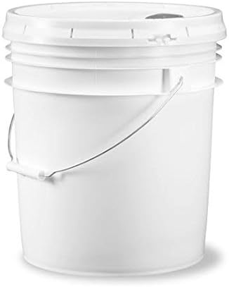 Amazon Com Ropak Usa Food Grade Plastic 5 Gallon 5 Gal W Pour Spout Lid 1pk Home Kitchen