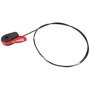 Riuulity Poignée de Commande de Levier D'accélérateur Universel en Plastique Noir pour Tondeuse de Terrain, Poignée Durable Réutilisable pour Tondeuse à Gazon à Pousser la Main