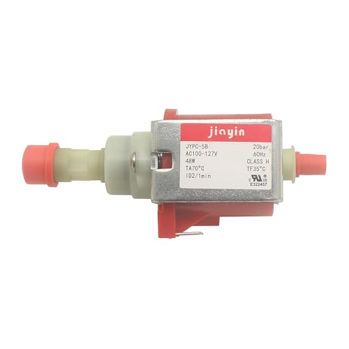 Jiayin JYPC-5B AC 100v - 127V 20 bar 48W Eectromagnetic Solenoid Water Pump Vabration Pump for Coffee machine, electric irons, steam mop, garment steamer, vacuum cleaner,etc