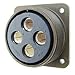Itt Cannon Circular Connector, Mil-C-5015 Series (Vg95234), Receptacle, 12, Pin, Crimp, Panel Mount - CA3102R28-9PXF80