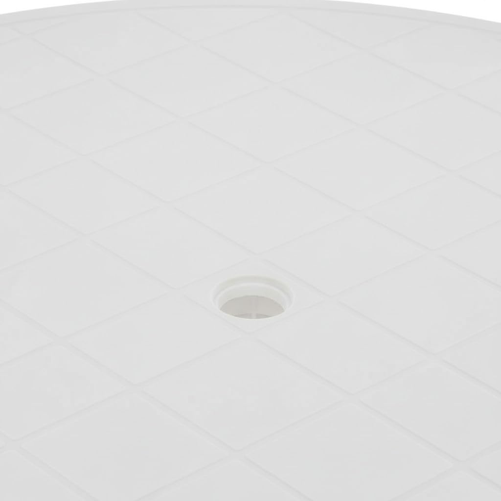Mesa de Jardín Oval Resol, Blanco | 130x90cm