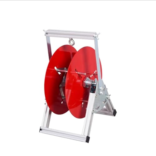 Dispensador de carretes de alambre,Carrete de cable ajustable con múltiples ejes Dispensador de cables de acero inoxidable con soporte de alambre, Comercial Soporte de cables de alta resistencia