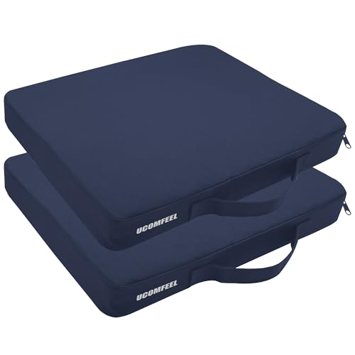 UCOMFEEL Portable Bleacher Seat Cushions with Handle, 2 Inches Thick, Waterproof Oxford Fabric,...