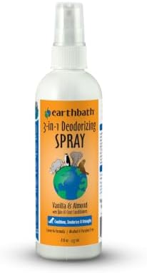 Earthbath All Natural Vanilla Almond Deodorizing Spritz, 8-Ounce