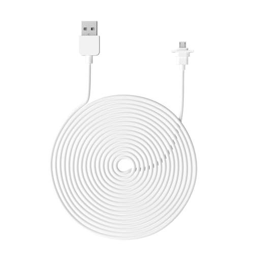 Cable de Carga para Exteriores Resistente a la Intemperie para EufyCam 2C y 2C Pro – Cable Largo de 29,5 Pies, Fácil Instalación para Seguridad en el Hogar – Paquete de 2 (1PCS)
