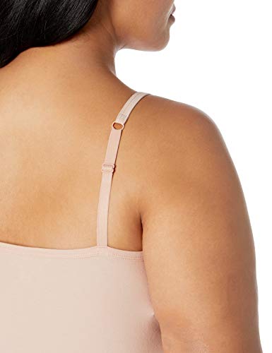 Image of Amazon Essentials Women's Fitted Tank Top Camisole Undershirts, Plus Size, Pack of 2