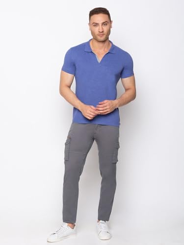 Image of Status Quo Men's Polo T-Shirt | Rich Cotton Blend | Slim Fit | All Day Comfort | Contrast Inner Placket | Polo Collar
