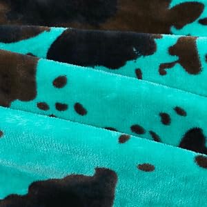 Image of Fleece Throw Blanket for Bed, Teal Blue Soft Fuzzy Blankets for Adults Kids, Turquoise Graduation Decorations for Bedroom Living Room Home, Birthday Gifts for Girls Boys Her Him, 50x60 Inches