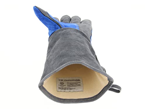 BRISA VW Collection - Volkswagen Grill Gloves Oven Baking BBQ Mittens Heat Resistant T1 Bus (Blue & Gray) - Image 4