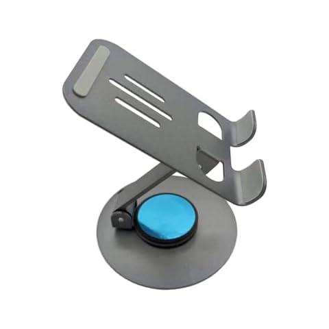 NL HOME Metal Cell Phone Stand, Sturdy Foldable Desktop Phone Holder, Round Base Cover