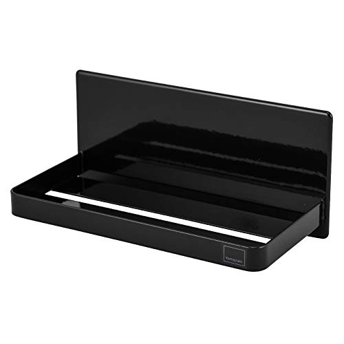 Yamazaki 3270 Magnetic Bathroom Rack, Black, Approx. 7.1 x 3.3 x 3.3 inches (18 x 8.5 x 8 cm), Tower Storage Rack