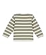 Petit Bateau Baby Jungen Matrose, Grün Marecage / Weiss Avalanche, 3 Monate