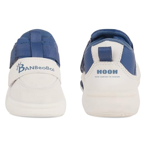 Image of HOOH Kids Fashion Sneakers, Unisex Comfort Shoes with Velcro Strap for Baby Boys and Girls for Age 18 Months to 7 Years
